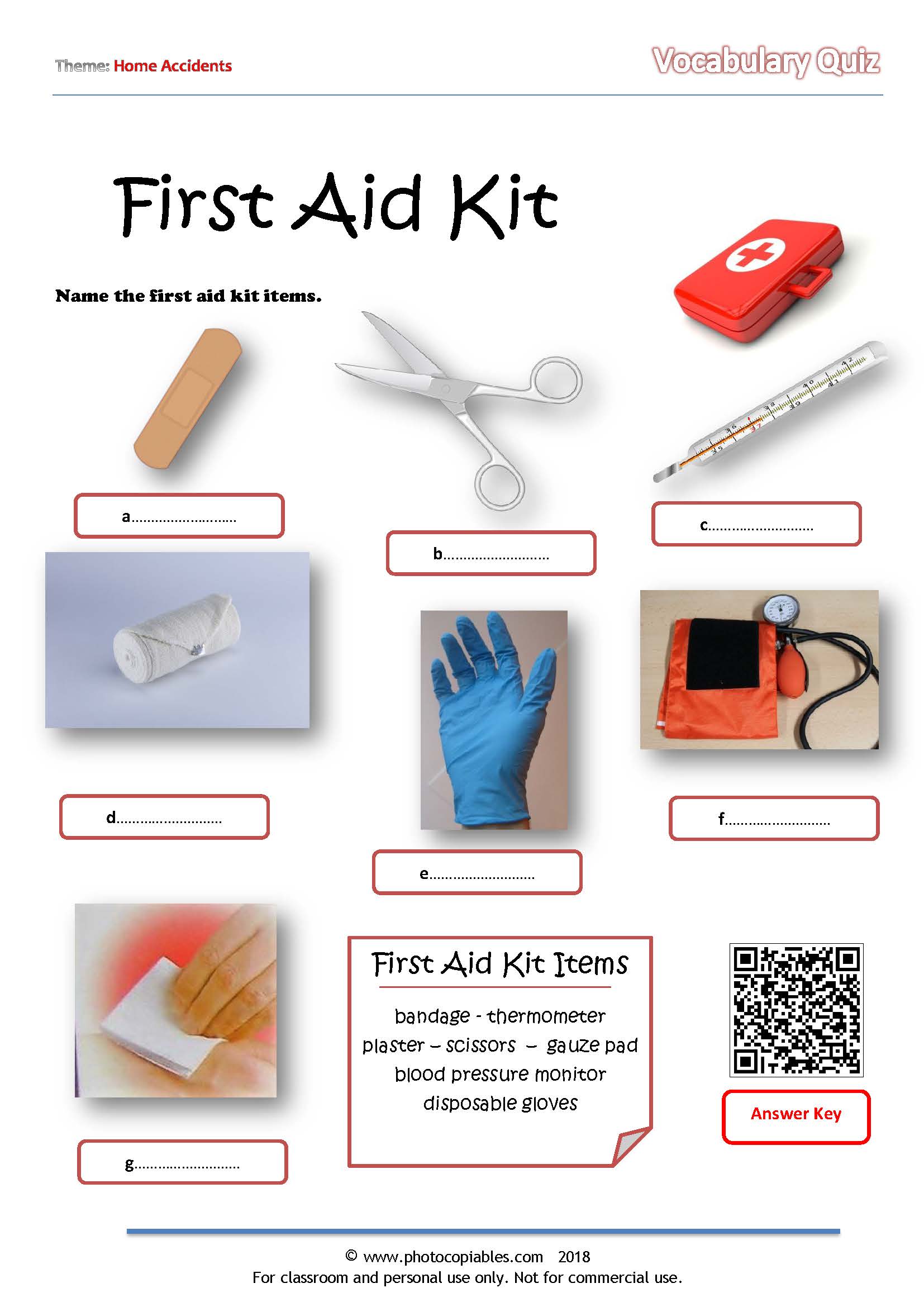 first-aid-kit-vocabulary-quiz-photocopiables